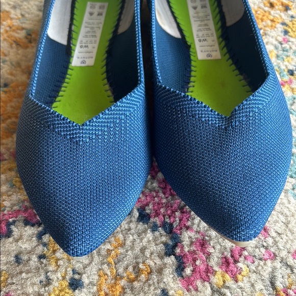 Rothy's Blue Pointed Flats size 8 - Picture 4 of 9